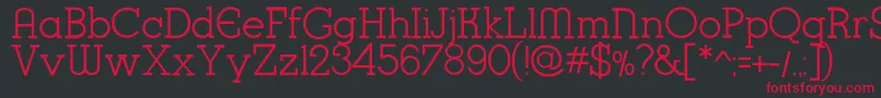 K22KarnakDeco Font – Red Fonts on Black Background