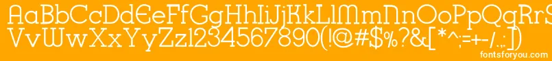 K22KarnakDeco Font – White Fonts on Orange Background