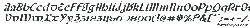Шрифт ValeriusExpandedItalic – шрифты Бабочки