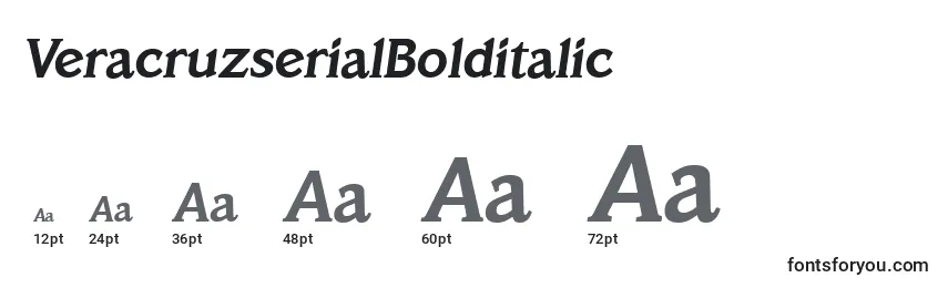 VeracruzserialBolditalic Font Sizes