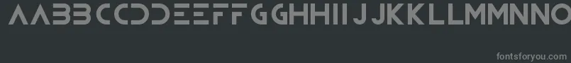 Bioweapon Font – Gray Fonts on Black Background