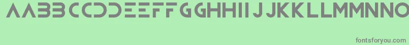 Bioweapon Font – Gray Fonts on Green Background