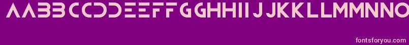Bioweapon Font – Pink Fonts on Purple Background