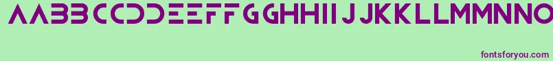 Bioweapon Font – Purple Fonts on Green Background