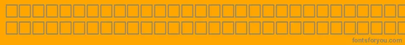 フォントMcsDiwany2SINormal. – オレンジの背景に灰色の文字