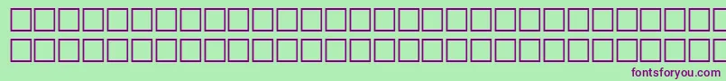 フォントMcsDiwany2SINormal. – 緑の背景に紫のフォント