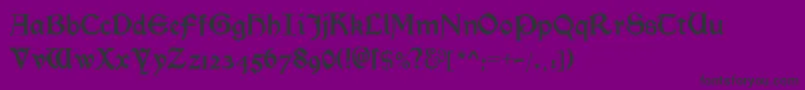 Morrisromanblackalt Font – Black Fonts on Purple Background