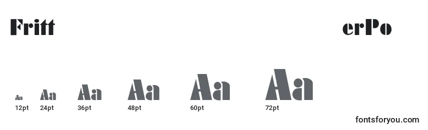 FritterPosterLight Font Sizes