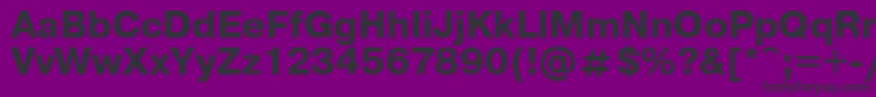 Pragm9 Font – Black Fonts on Purple Background