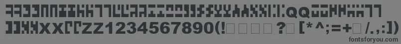 AncientVirtual Font – Black Fonts on Gray Background