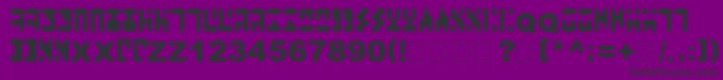 Шрифт AncientVirtual – чёрные шрифты на фиолетовом фоне