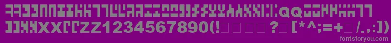 AncientVirtual Font – Gray Fonts on Purple Background