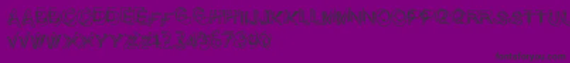 Problematicpiercer Font – Black Fonts on Purple Background