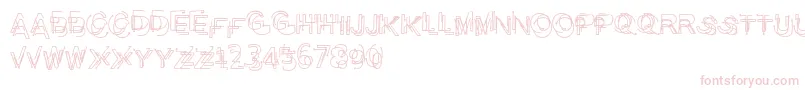 Problematicpiercer Font – Pink Fonts on White Background