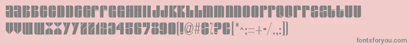 GroverthinRegular Font – Gray Fonts on Pink Background