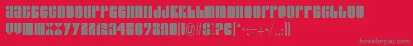 Шрифт GroverthinRegular – серые шрифты на красном фоне