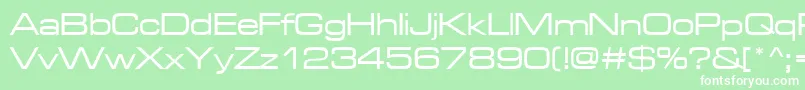 Microgrammadmedext Font – White Fonts on Green Background