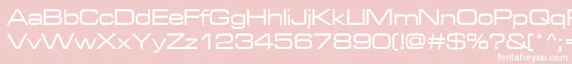 Microgrammadmedext Font – White Fonts on Pink Background