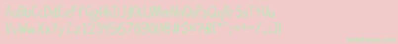 HockeyIsLif Font – Green Fonts on Pink Background