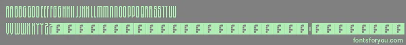 Fonte Revo – fontes verdes em um fundo cinza