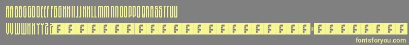 Шрифт Revo – жёлтые шрифты на сером фоне