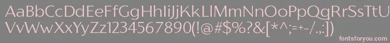 FlorentiaLightTrial Font – Pink Fonts on Gray Background