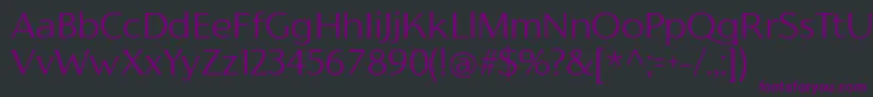 FlorentiaLightTrial Font – Purple Fonts on Black Background