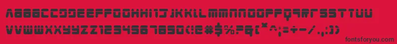 Youngtechslaser Font – Black Fonts on Red Background