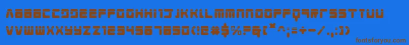 En savoir plus sur la police Youngtechslaser Police Youngtechslaser – polices brunes sur fond bleu