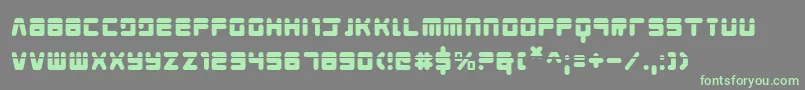 Youngtechslaser Font – Green Fonts on Gray Background