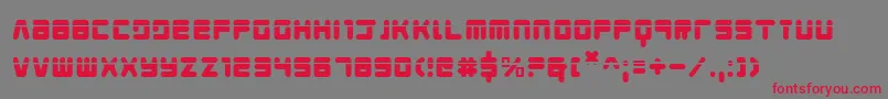 Youngtechslaser Font – Red Fonts on Gray Background