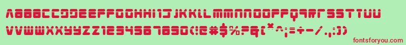 Youngtechslaser Font – Red Fonts on Green Background