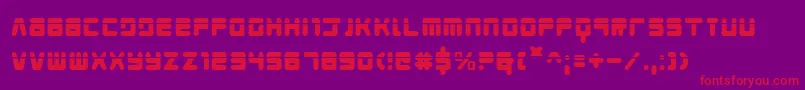 Youngtechslaser Font – Red Fonts on Purple Background