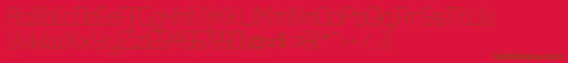 GutsyBold Font – Brown Fonts on Red Background