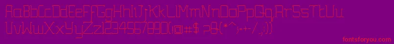 GutsyBold Font – Red Fonts on Purple Background