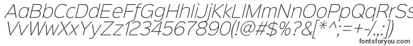 Sinkinsans200xlightitalic-Schriftart – Kartenschriften