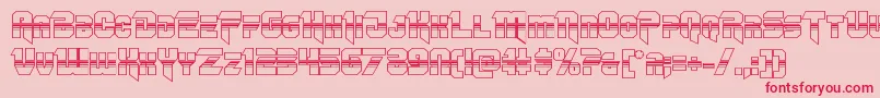 Omegaforcehalf3D12 Font – Red Fonts on Pink Background