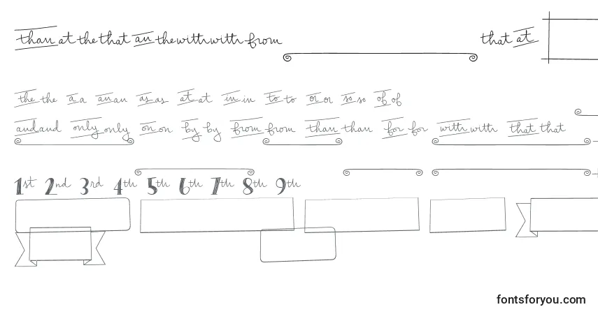 Schriftart PeasCarrotsExtras – Alphabet, Zahlen, spezielle Symbole