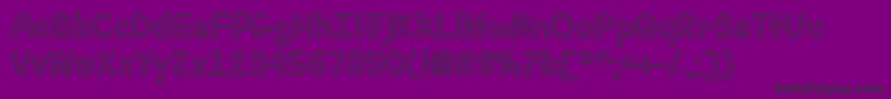 FillMeWithColorTtf Font – Black Fonts on Purple Background