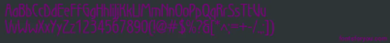 Шрифт Wien – фиолетовые шрифты на чёрном фоне