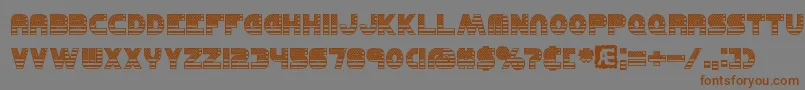 UnitedBrk Font – Brown Fonts on Gray Background