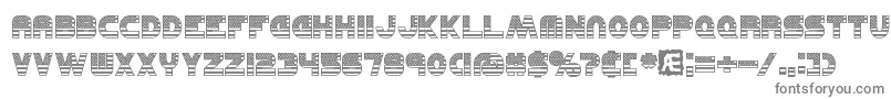 UnitedBrk Font – Gray Fonts on White Background