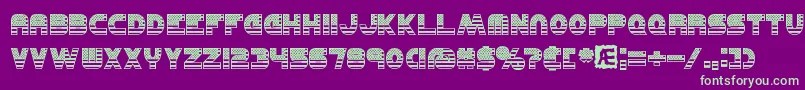 UnitedBrk Font – Green Fonts on Purple Background