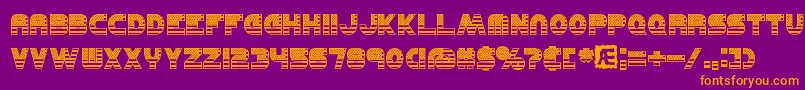 UnitedBrk Font – Orange Fonts on Purple Background