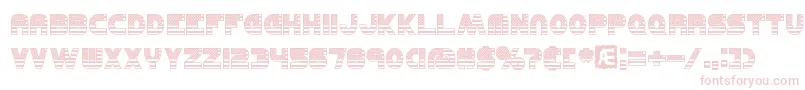 UnitedBrk-Schriftart – Rosa Schriften auf weißem Hintergrund