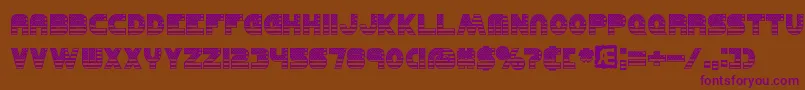 UnitedBrk Font – Purple Fonts on Brown Background