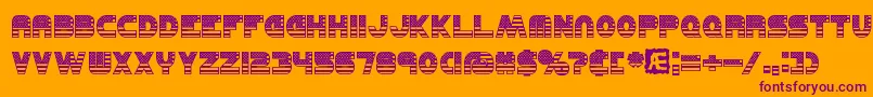 UnitedBrk Font – Purple Fonts on Orange Background