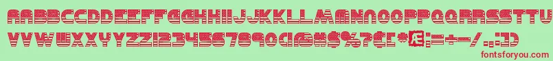 UnitedBrk Font – Red Fonts on Green Background