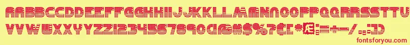 UnitedBrk Font – Red Fonts on Yellow Background