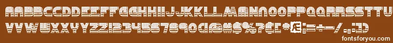 UnitedBrk Font – White Fonts on Brown Background